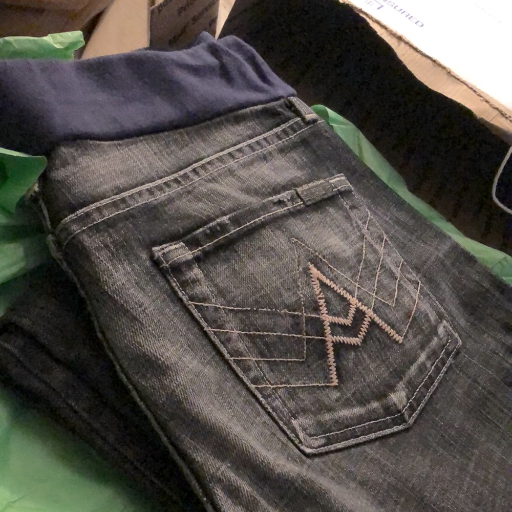 7 For All Mankind Maternity Style Jeans Sz 30